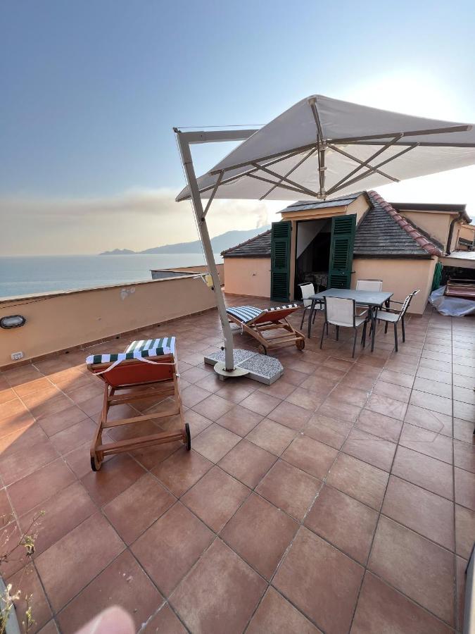Welcome Riviera - Attico San Faustino 165 Mq Piu 110 Mq Di Terrazza- In Villa 700 ,Vista Mare Strepitosa-100 M Dalla Spiaggia-Parking Esclusivo ราปาลโล ภายนอก รูปภาพ