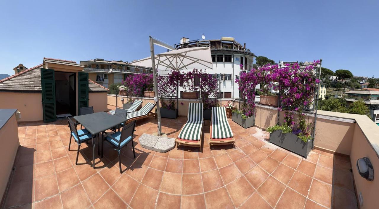 Welcome Riviera - Attico San Faustino 165 Mq Piu 110 Mq Di Terrazza- In Villa 700 ,Vista Mare Strepitosa-100 M Dalla Spiaggia-Parking Esclusivo ราปาลโล ภายนอก รูปภาพ