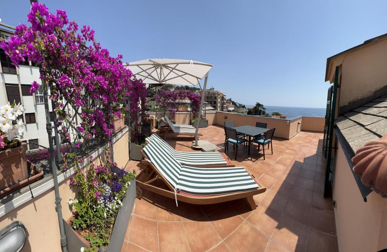 Welcome Riviera - Attico San Faustino 165 Mq Piu 110 Mq Di Terrazza- In Villa 700 ,Vista Mare Strepitosa-100 M Dalla Spiaggia-Parking Esclusivo ราปาลโล ภายนอก รูปภาพ
